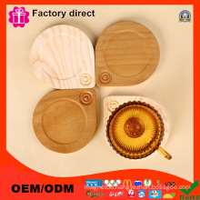 Custom Shapes Advertising Wooden Cup Mat Pad
